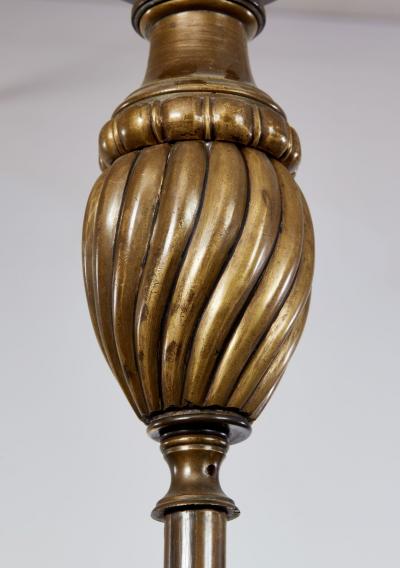 Belgian Patinated Bronze Chandelier