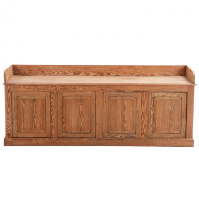 Belgian Pitch Pine Display Cabinet Sideboard C 1900 