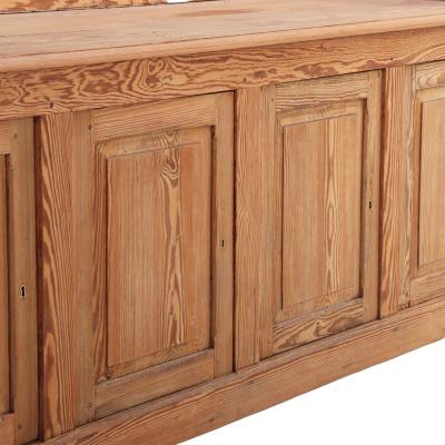 Belgian Pitch Pine Display Cabinet Sideboard C 1900 