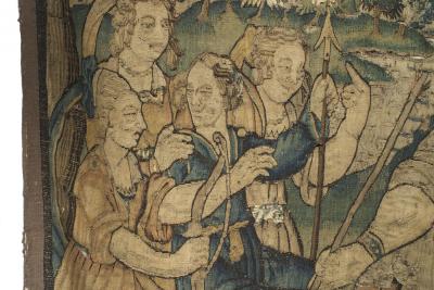 Belgian Style 17th Century Figural Tapestry