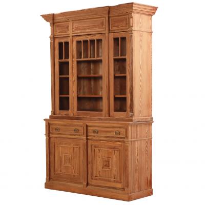 Belgian Two Part Pine Cabinet C 1900