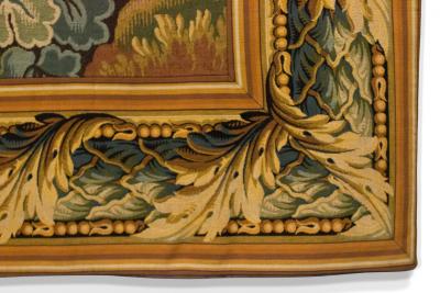 Belgian Woven Tapestry of Forest Scene