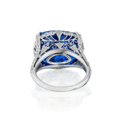 Belle poque Ceylon No Heat Sapphire Ring