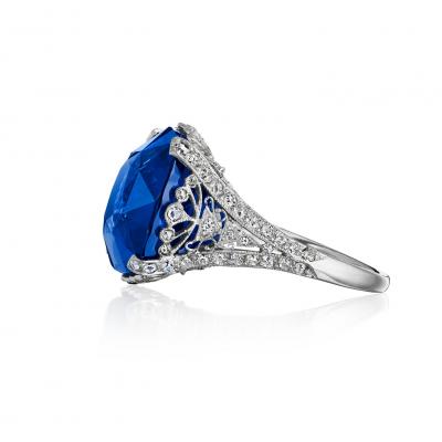 Belle poque Ceylon No Heat Sapphire Ring