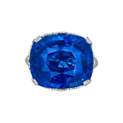 Belle poque Ceylon No Heat Sapphire Ring