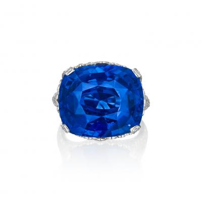 Belle poque Ceylon No Heat Sapphire Ring
