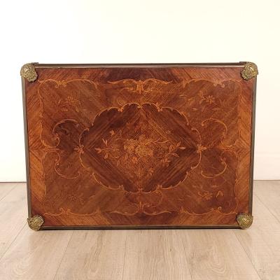 Belle poque French Inlaid Game Table circa 1900