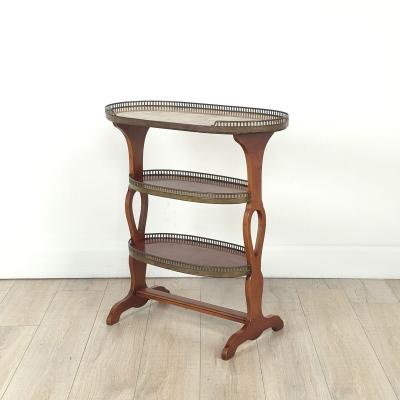 Belle poque Three Tier Louis XVI Style Oval Table France circa 1910