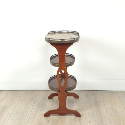 Belle poque Three Tier Louis XVI Style Oval Table France circa 1910