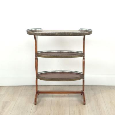 Belle poque Three Tier Louis XVI Style Oval Table France circa 1910