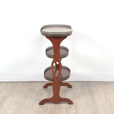 Belle poque Three Tier Louis XVI Style Oval Table France circa 1910