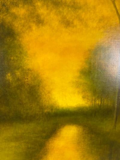 Ben Austrian MY GOLDEN GLOW LANDSCAPE PAINTING BY BEN AUSTRIAN IN SUMMER OF 1919