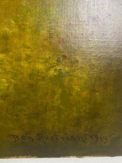 Ben Austrian MY GOLDEN GLOW LANDSCAPE PAINTING BY BEN AUSTRIAN IN SUMMER OF 1919