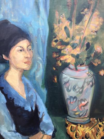 Ben Benn Woman with Flowers 
