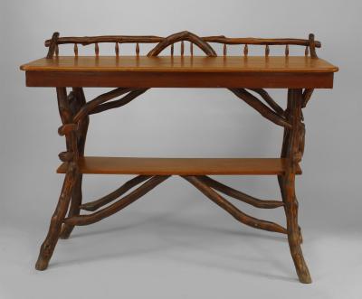 Ben Davis American Rustic Adirondack Serving Table