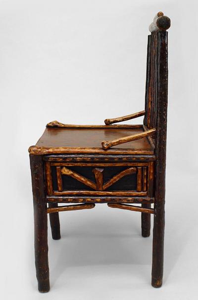 Ben Davis Set of 6 American Rustic Adirondack Side Chairs