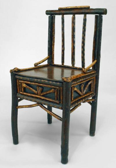 Ben Davis Set of 6 American Rustic Adirondack Side Chairs