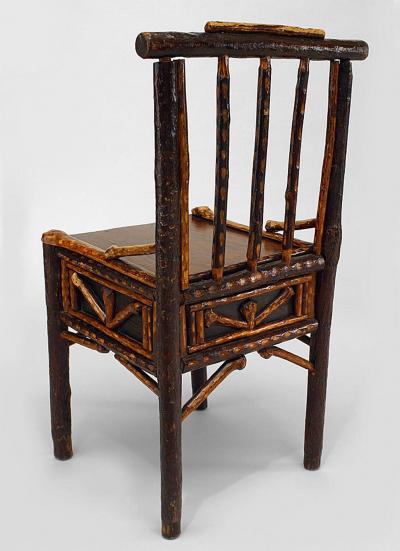 Ben Davis Set of 6 American Rustic Adirondack Side Chairs