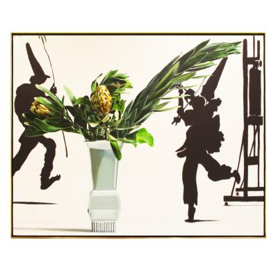 Ben Schonzeit Ben Schonzeit Two Protea Large Acrylic On Canvas 1989 signed 