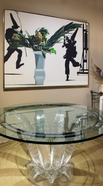 Ben Schonzeit Ben Schonzeit Two Protea Large Acrylic On Canvas 1989 signed 