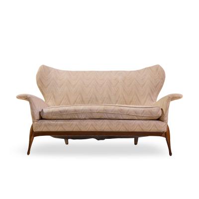 Ben Seibel Ben Seibel Mid Century Walnut Gala Settee Sofa