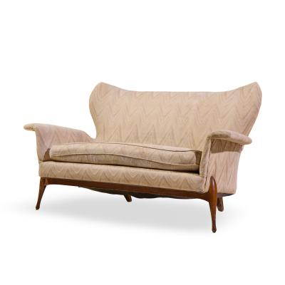 Ben Seibel Ben Seibel Mid Century Walnut Gala Settee Sofa