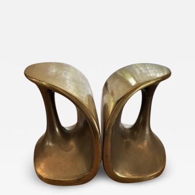 Ben Seibel Bookends Brass Bronze Copper Metal Accessories & Furniture