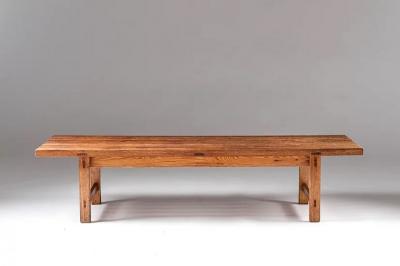 Bench or Side Table in Oak with Great Patina
