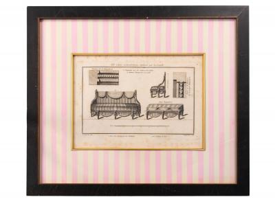 Bench with Arm Rests 1780 96 Reproduction Print C 2005