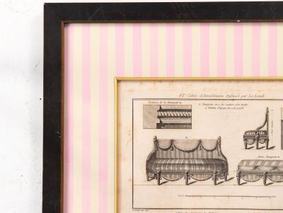 Bench with Arm Rests 1780 96 Reproduction Print C 2005