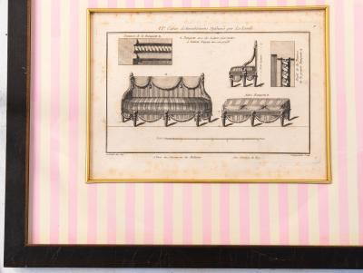 Bench with Arm Rests 1780 96 Reproduction Print C 2005