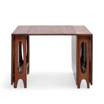 Bendt Winge Bendt Winge Midcentury Norwegian Rosewood Drop Leaf Rosewood Dining Table Pair