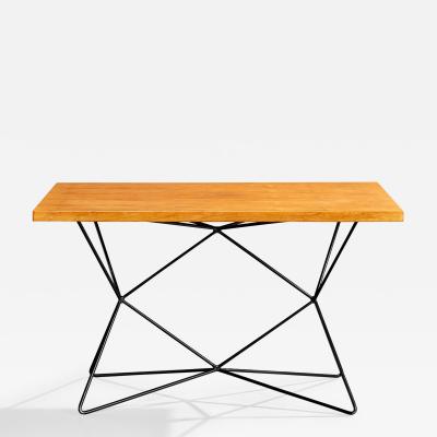 Bengt Johan Gullberg Console Table with Metal and Teak Sweden 1950s