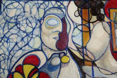 Benjamin Benno Lovers in the Living Room