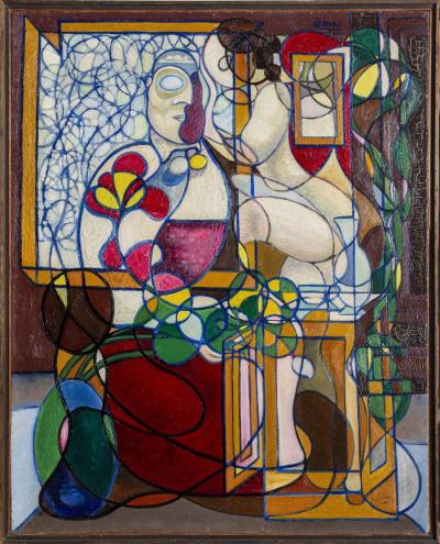 Benjamin Benno Lovers in the Living Room