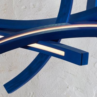 Benjamin Gillespie Entropy Arc Chandelier in Klein Blue 2024