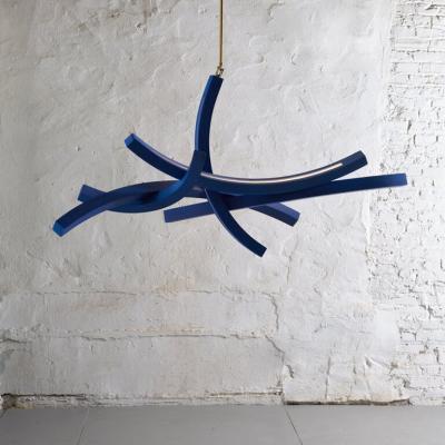Benjamin Gillespie Entropy Arc Chandelier in Klein Blue 2024