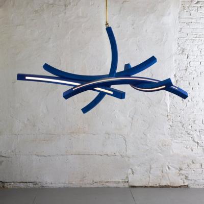 Benjamin Gillespie Entropy Arc Chandelier in Klein Blue 2024