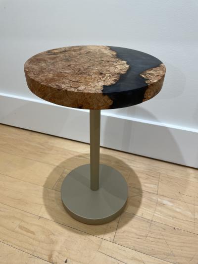 Benjamin McLaughlin Champagne Maple Burl Side Table