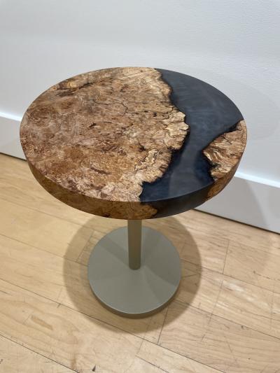 Benjamin McLaughlin Champagne Maple Burl Side Table