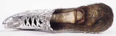 Benjamin Phillips Antique German Rococo Silver Lady s Shoe Ornament