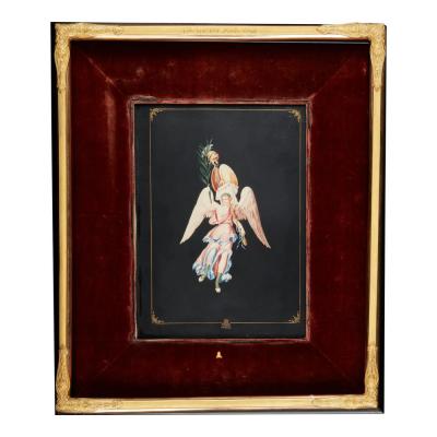 Benjamin Schlick Antique Herculaneum Painting by Benjamin Schlick Denmark 1796 1872