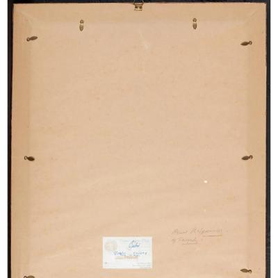 Benjamin Schlick Antique Herculaneum Pompeiian Painting by Benjamin Schlick Denmark 1796 1872