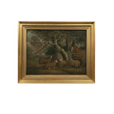 Benjamin Zobel A Pair of Sand Pictures by Benjamin Zobel framed by Benjamin Taylor