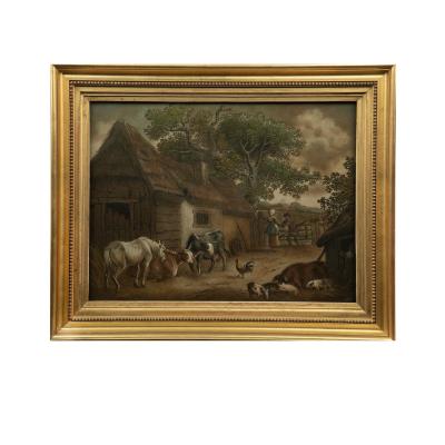 Benjamin Zobel A Pair of Sand Pictures by Benjamin Zobel framed by Benjamin Taylor