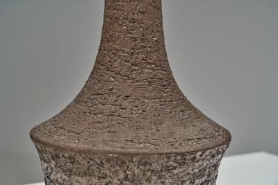 Benny Bartholdy Pedersen Stoneware Table Lamp with Decorations for Bartholdy Keramik Denmark ca 1960s