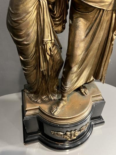 Benoit Bodendick 19TH CENTURY BRONZE OF CLASSICAL LOVERS BY BENOIT BODENDICK