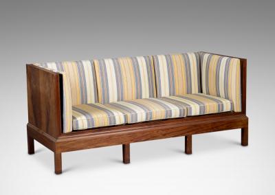 Bent Helweg M ller Art Deco Settee in Mohogany by Bent Helweg M ller