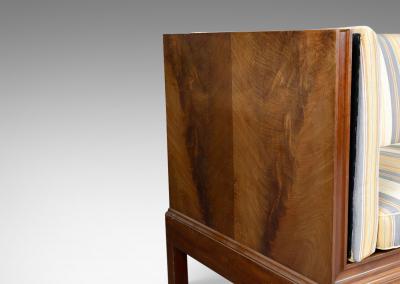 Bent Helweg M ller Art Deco Settee in Mohogany by Bent Helweg M ller