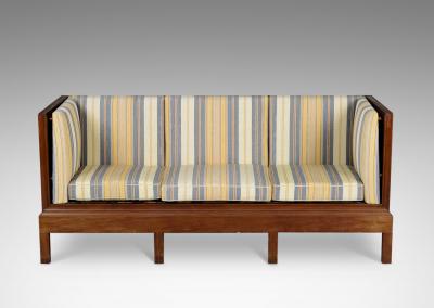 Bent Helweg M ller Art Deco Settee in Mohogany by Bent Helweg M ller
